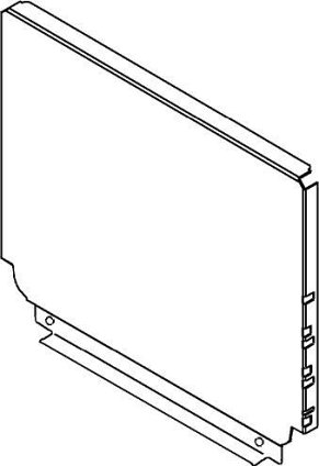 TANDEMBOX, задняя стенка D 224/400мм, серая