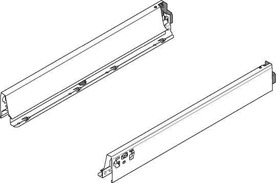 TANDEMBOX, царги N 68/400мм, белые, комплект