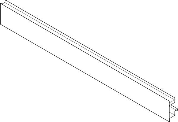 LEGRABOX, передняя панель с пазом, 1043 мм, под раскрой, гавана коричневый
