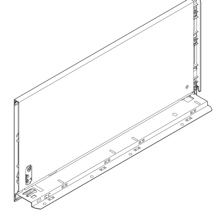 Царги LEGRABOX pure, высота F (241,0 мм), НД=650 мм, комплект, терра-черный
