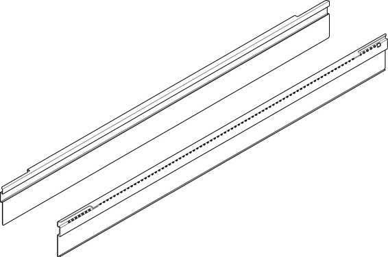 TANDEMBOX intivo, профиль приема для поперечного разделителя 450мм, чер.
