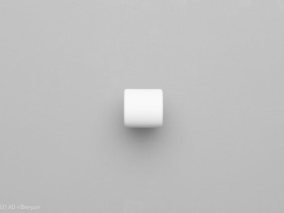 Libra ручка-кнопка белый матовый шелк RAL 9003