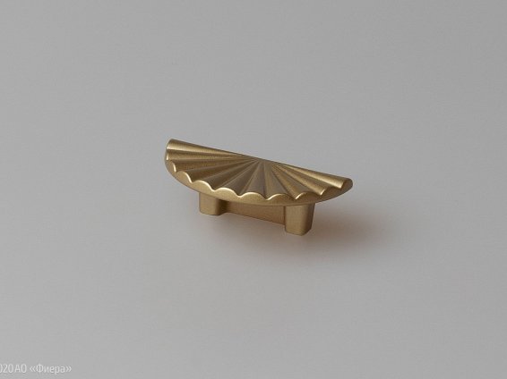 Sole мебельная ручка-кнопка полукруг 32 мм латунь