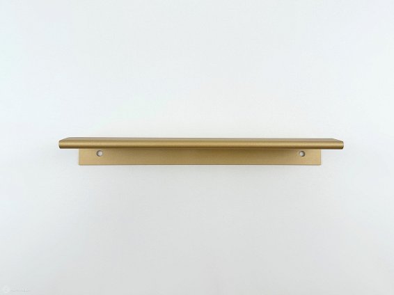 Drop торцевая мебельная ручка 190 мм латунь сатиновая