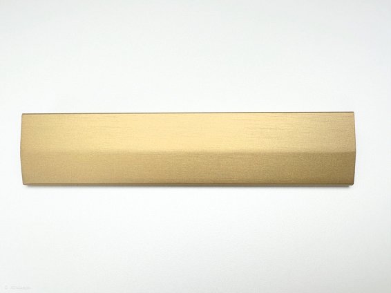 Drop торцевая мебельная ручка 190 мм латунь сатиновая