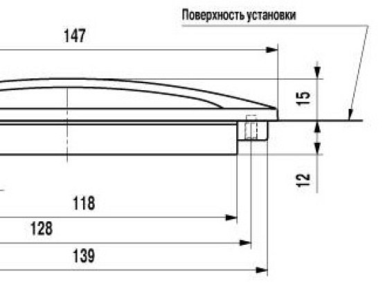 FR007 мебельная врезная ручка-раковина 128 мм хром глянцевый и сатин светлый