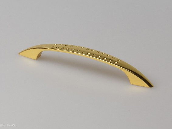 RS023 мебельная ручка-скоба 96 мм золото полированное