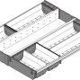 ORGA-LINE, комплект лотков, ширина 500мм, длина 500мм