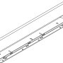 LEGRABOX царга, высота M (90,5 мм), НД=400 мм, левая, белый шелк