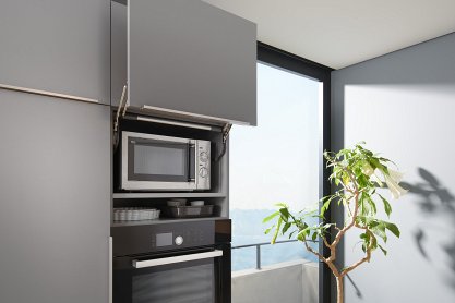 Подъемный механизм, AVENTOS HL 23/32, для тонких фасадов, белый