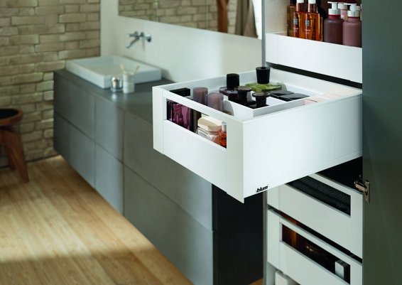 Внутренний ящик LEGRABOX pure (высота C 177, глубина 400 мм), белый шелк