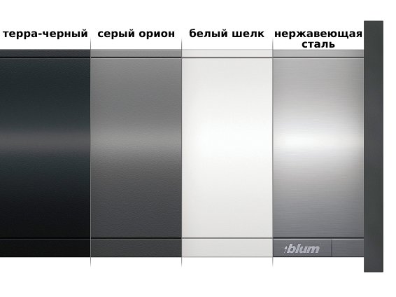 Внутренний ящик LEGRABOX pure TIP-ON BLUMOTION (высота M 90,5, глубина 400 мм, до 40 кг), под вставку, терра-черный