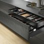 Внутренний ящик LEGRABOX pure TIP-ON BLUMOTION (высота M 90,5, глубина 500 мм, до 40 кг), терра-черный